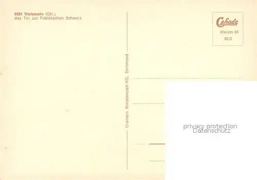 AK / Ansichtskarte Weismain Tor zur fraenkischen Schweiz Weismain