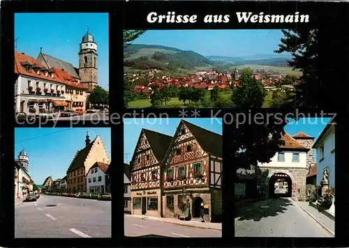 AK / Ansichtskarte Weismain Kirche Fachwerk Stadttor Weismain