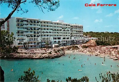 AK / Ansichtskarte Cala_Ferrera Hotel mit Strand 