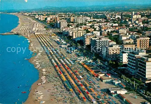 AK / Ansichtskarte Riccione Fliegeraufnahme mit Strand Riccione