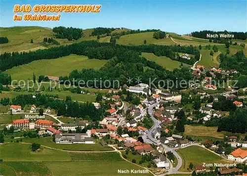 AK / Ansichtskarte Bad_Grosspertholz Fliegeraufnahme Kurhotel Moorbad im Waldviertel Bad_Grosspertholz