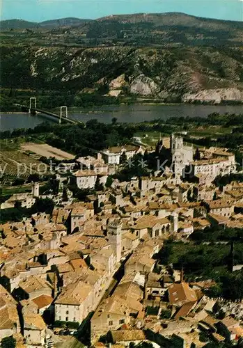 AK / Ansichtskarte Viviers_Ardeche Fliegeraufnahme Rhone Viviers Ardeche