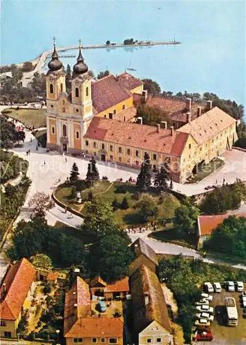 AK / Ansichtskarte Tihany Fliegeraufnahme Abteikirche Tihany