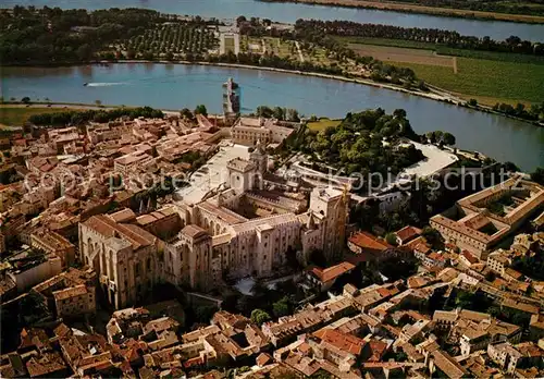 AK / Ansichtskarte Avignon_Vaucluse Fliegeraufnahme Palais des Papes Avignon Vaucluse