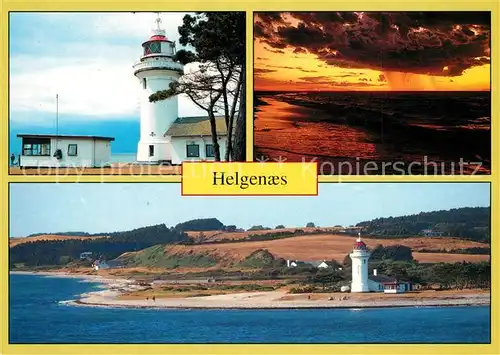 AK / Ansichtskarte Helgenaes Fliegeraufnahme Leuchtturm Helgenaes