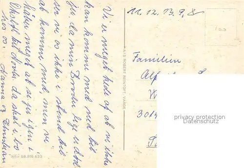 AK / Ansichtskarte Henne_Strand Landkarte Jyllands Vestkyst Henne_Strand