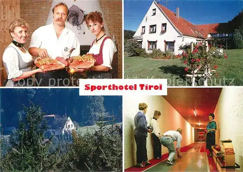 AK / Ansichtskarte Oldendorf_Celle Sporthotel Tirol Kegelbahn Oldendorf_Celle