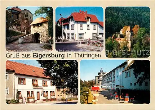 AK / Ansichtskarte Elgersburg Ferienhotel Schloss Elgersburg Gaststaette Thueringer Hof Gaststaette Deutscher Hof Hotel am Wald Elgersburg