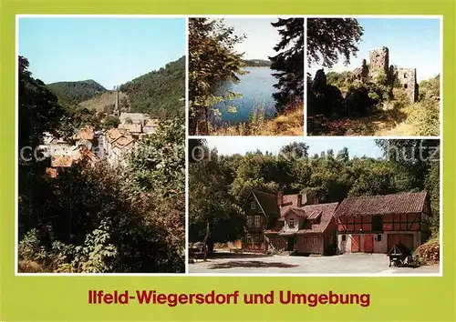 AK / Ansichtskarte Ilfeld_Suedharz Blick vom Steinberg Nordhaeuser Talsperre Burgruine Hohnstein Braunsteinhaus Ilfeld Suedharz