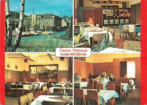 AK / Ansichtskarte Ceska_Trebova Hotel Moskva Restaurant Ceska Trebova