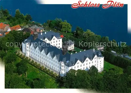 AK / Ansichtskarte Ploen_See Schloss Ploen Fliegeraufnahme Ploen_See