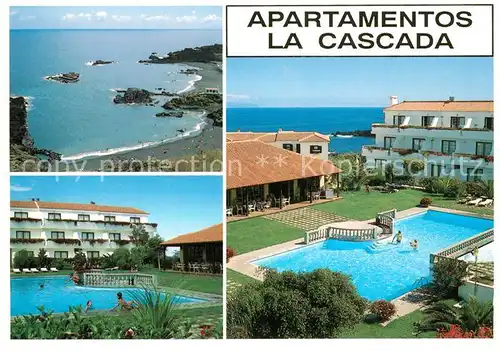 AK / Ansichtskarte Brena_Baja Fliegeraufnahme Apartamentos la Cascada Swimmingpool Brena_Baja