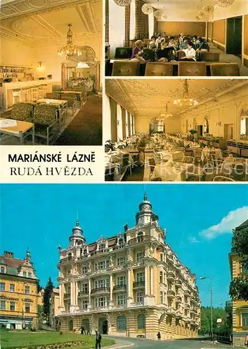 AK / Ansichtskarte Marianske_Lazne Lazensky dum Ruda hvezda Marianske_Lazne