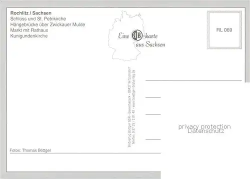 AK / Ansichtskarte Rochlitz_Sachsen Schloss St Petrikirche Haengebruecke Zwickauer Mulde Markt Rathaus Kunigundenkirche Rochlitz Sachsen