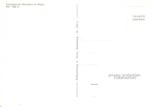 AK / Ansichtskarte Tiefenbach_Oberstdorf Teilansichten Kirche Landschaftspanorama Alpen Tiefenbach_Oberstdorf