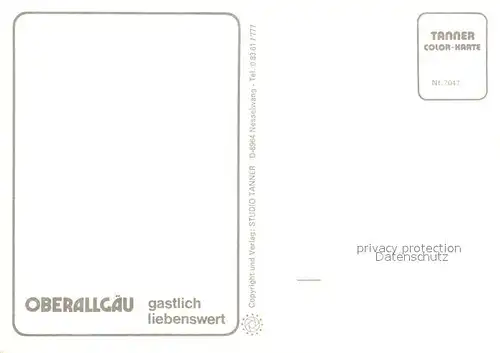 AK / Ansichtskarte Tiefenbach_Oberstdorf Landschaftspanorama Alpen Hirschsprung Felsen Kirche Breitachklamm Schlucht Tiefenbach_Oberstdorf