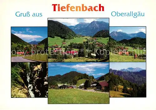 AK / Ansichtskarte Tiefenbach_Oberstdorf Landschaftspanorama Alpen Breitachklamm Schlucht Tiefenbach_Oberstdorf