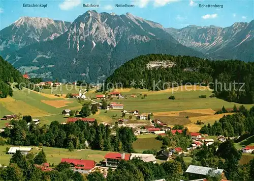 AK / Ansichtskarte Tiefenbach_Oberstdorf Panorama Allgaeuer Alpen Tiefenbach_Oberstdorf