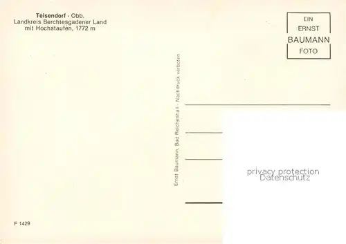 AK / Ansichtskarte Teisendorf_Oberbayern Ortsansicht mit Kirche Hochstaufen Chiemgauer Alpen Teisendorf Oberbayern