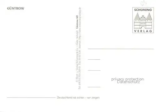 AK / Ansichtskarte Guestrow_Mecklenburg_Vorpommern Dom Schloss Domschule Rathaus Barlach Atelierhaus Inselsee Guestrow_Mecklenburg