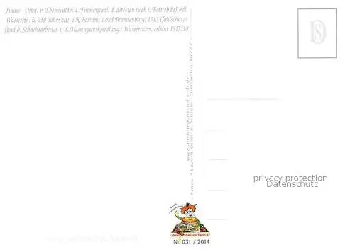 AK / Ansichtskarte Finow_Eberswalde Messingwerksiedlung Wasserturm Bruecke Finow Eberswalde