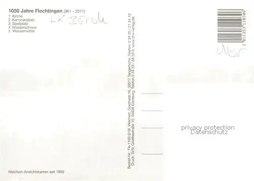 AK / Ansichtskarte Flechtingen Kirche Kanonenplatz Spielplatz Wasserschloss Wassermuehle Wasserrad Flechtingen