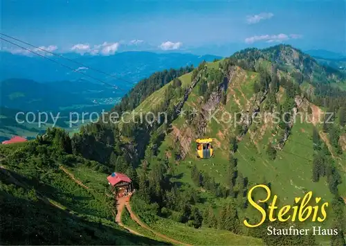 AK / Ansichtskarte Steibis Staufner Haus Berghuette Seelekopf Nagelfluhkette Bergbahn Allgaeuer Alpen Steibis