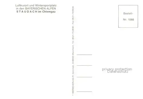 AK / Ansichtskarte Staudach Egerndach Panorama Bayerische Alpen Gasthof Hotel Restaurant Staudach Egerndach