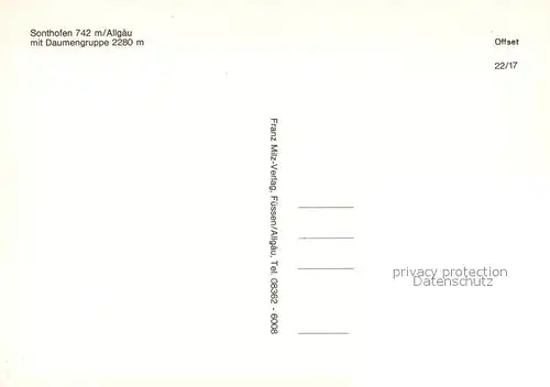 AK / Ansichtskarte Sonthofen_Oberallgaeu mit Daumengruppe Fliegeraufnahme Sonthofen Oberallgaeu