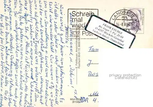 AK / Ansichtskarte Landshut_Isar Stadtpanorama mit Kirche Innenstadt Strassencafe Giebelhaeuser Burg Trausnitz Landshut Isar