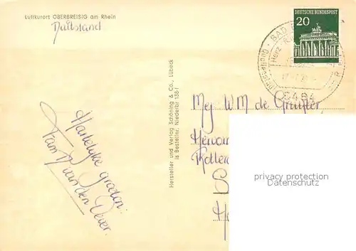 AK / Ansichtskarte Oberbreisig  Oberbreisig