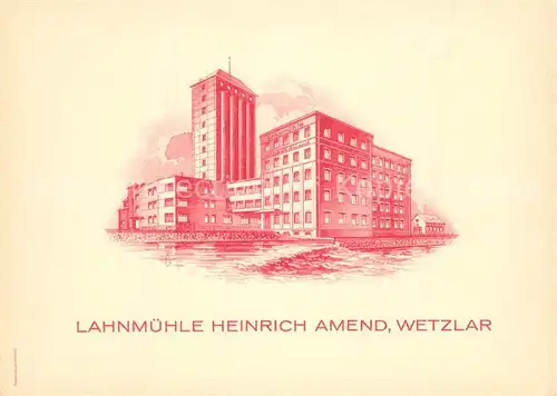 AK / Ansichtskarte Wetzlar Lahnmuehle Heinrich Amend Wetzlar