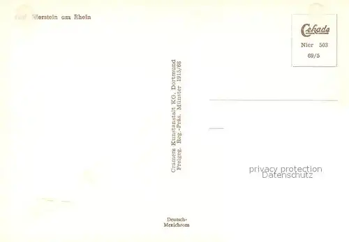 AK / Ansichtskarte Nierstein_Rhein Fliegeraufnahme Nierstein_Rhein