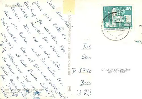 AK / Ansichtskarte Sosa_Erzgebirge  Sosa Erzgebirge