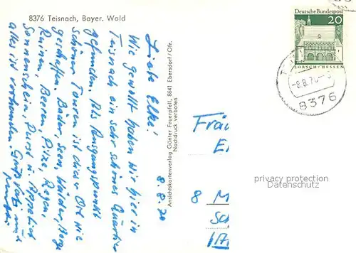 AK / Ansichtskarte Teisnach  Teisnach