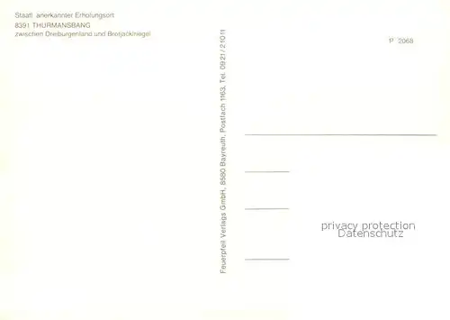 AK / Ansichtskarte Thurmansbang  Thurmansbang