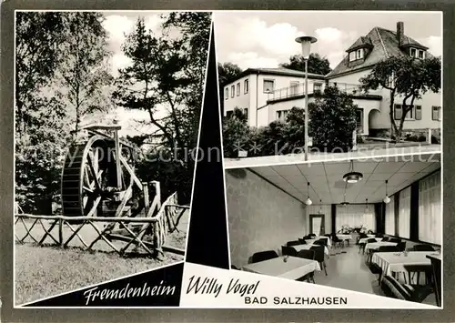 AK / Ansichtskarte Bad_Salzhausen Fremdenheim Willy Vogel  Bad_Salzhausen