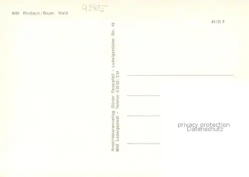 AK / Ansichtskarte Rimbach_Bayrischer_Wald  Rimbach_Bayrischer_Wald