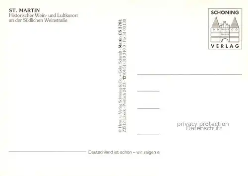 AK / Ansichtskarte St_Martin_Pfalz Fliegeraufnahme St_Martin_Pfalz