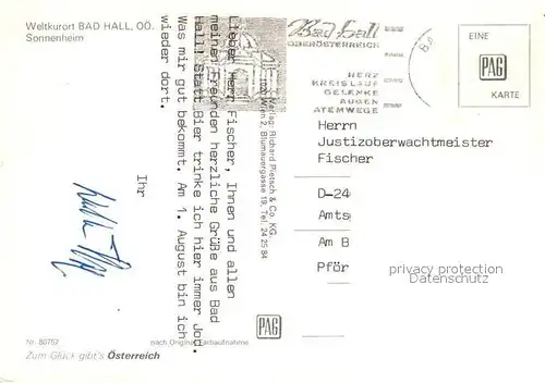 AK / Ansichtskarte Bad_Hall_Oberoesterreich Sonnenheim Bad_Hall_Oberoesterreich