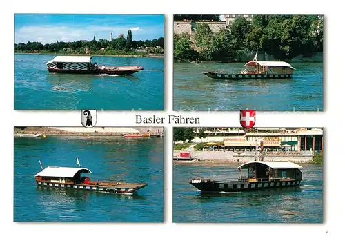 AK / Ansichtskarte Basel_BS Basler Faehren Basel_BS