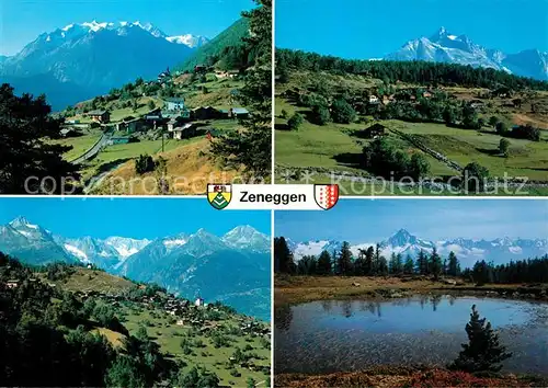 AK / Ansichtskarte Zeneggen Mischabel Alt Zeneggen Bietschhorn Moosalp Zeneggen
