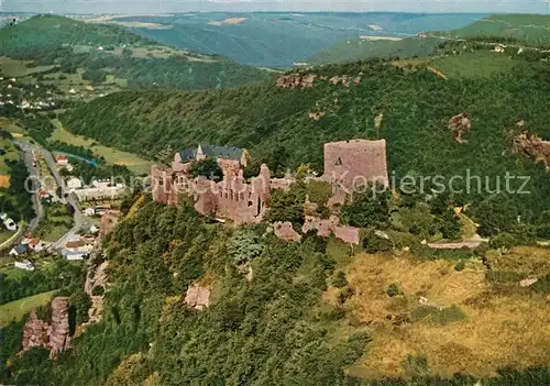 AK / Ansichtskarte Nideggen_Eifel Fliegeraufnahme Burg Nideggen Eifel