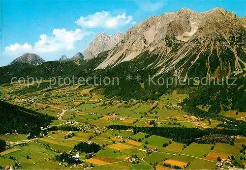 AK / Ansichtskarte Ramsau_Dachstein_Steiermark Fliegeraufnahme Roethelstein Bischofsmuetze Torstein Mitterspitz Ramsau_Dachstein