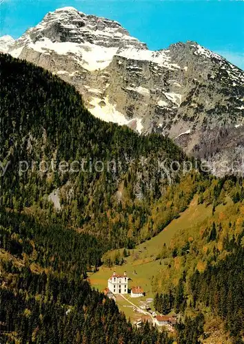 AK / Ansichtskarte St_Martin_Lofer Wallfahrtsort Maria Kirchental Fliegeraufnahme St_Martin_Lofer