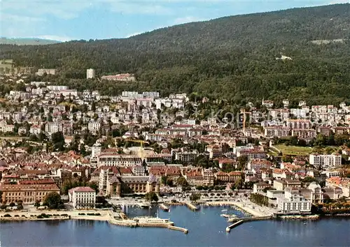 AK / Ansichtskarte Neuchatel_NE Fliegeraufnahme Hafen Neuchatel NE