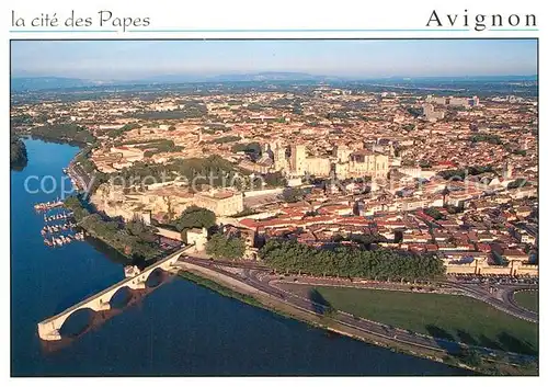 AK / Ansichtskarte Avignon_Vaucluse Fliegeraufnahme Avignon Vaucluse