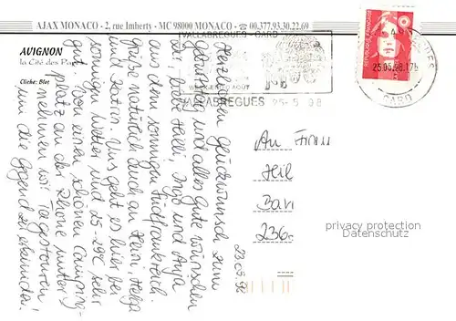 AK / Ansichtskarte Avignon_Vaucluse Fliegeraufnahme Avignon Vaucluse