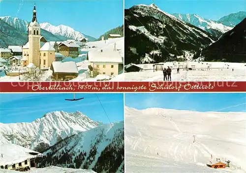 AK / Ansichtskarte Obertilliach Skigebiet Kirche Winterlandschaft Obertilliach