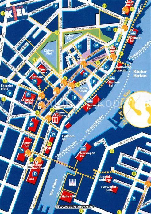 AK / Ansichtskarte Kiel Stadtplan Kiel Nr. kp27221 oldthing